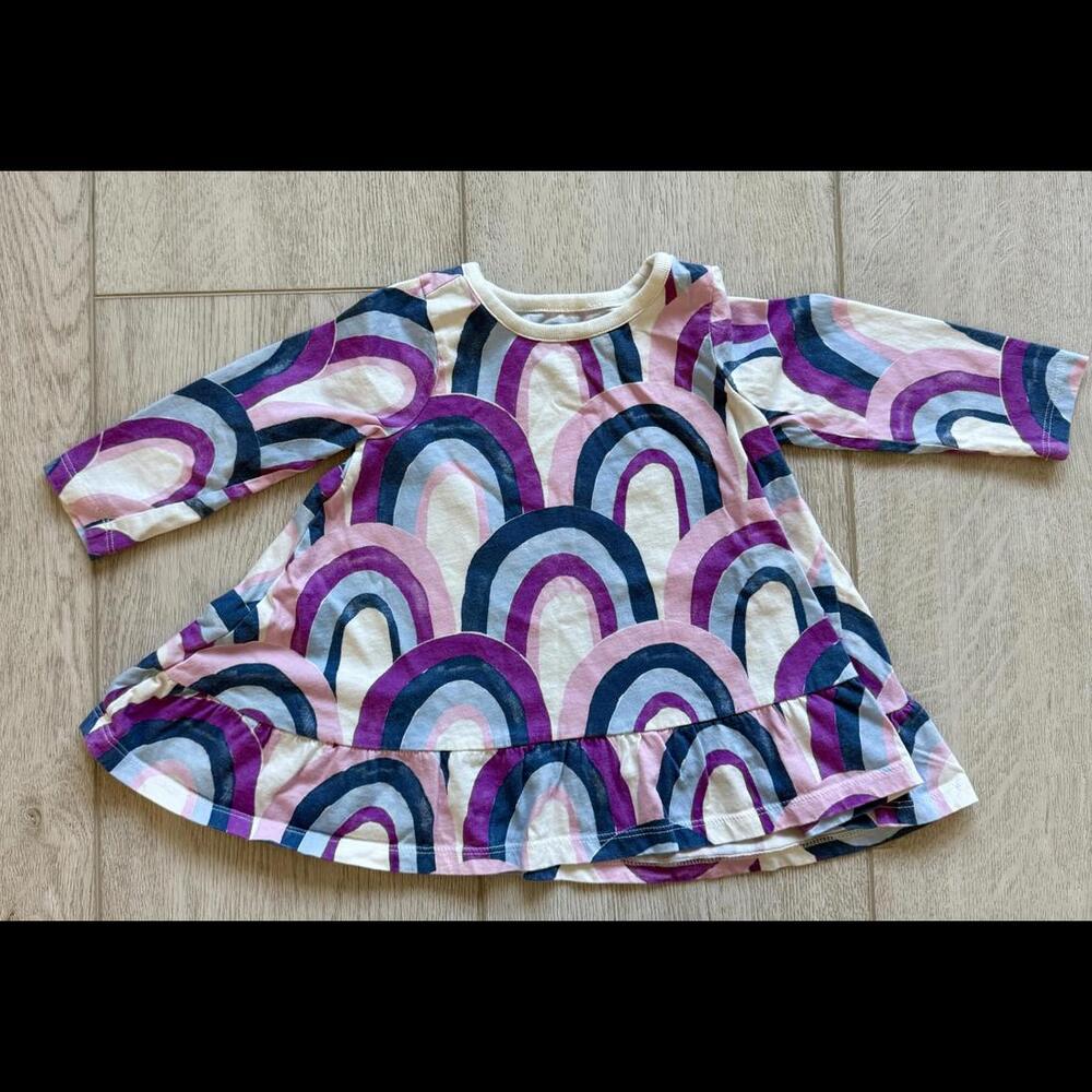 Tea Collection Rainbow Empire Waist Baby Dress | 9–12M